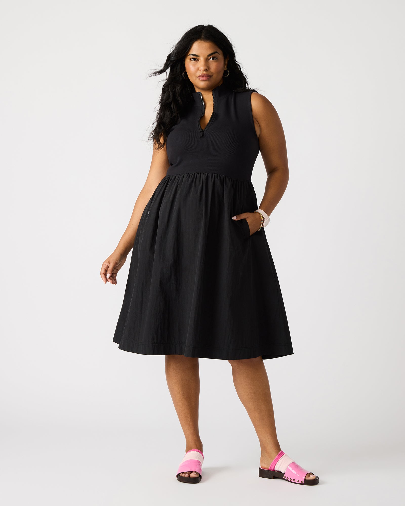 BERLIN White Women's Mock Neck Midi Dress Steve Madden BERLIN White Women's Mock Neck Midi Dress Steve Madden