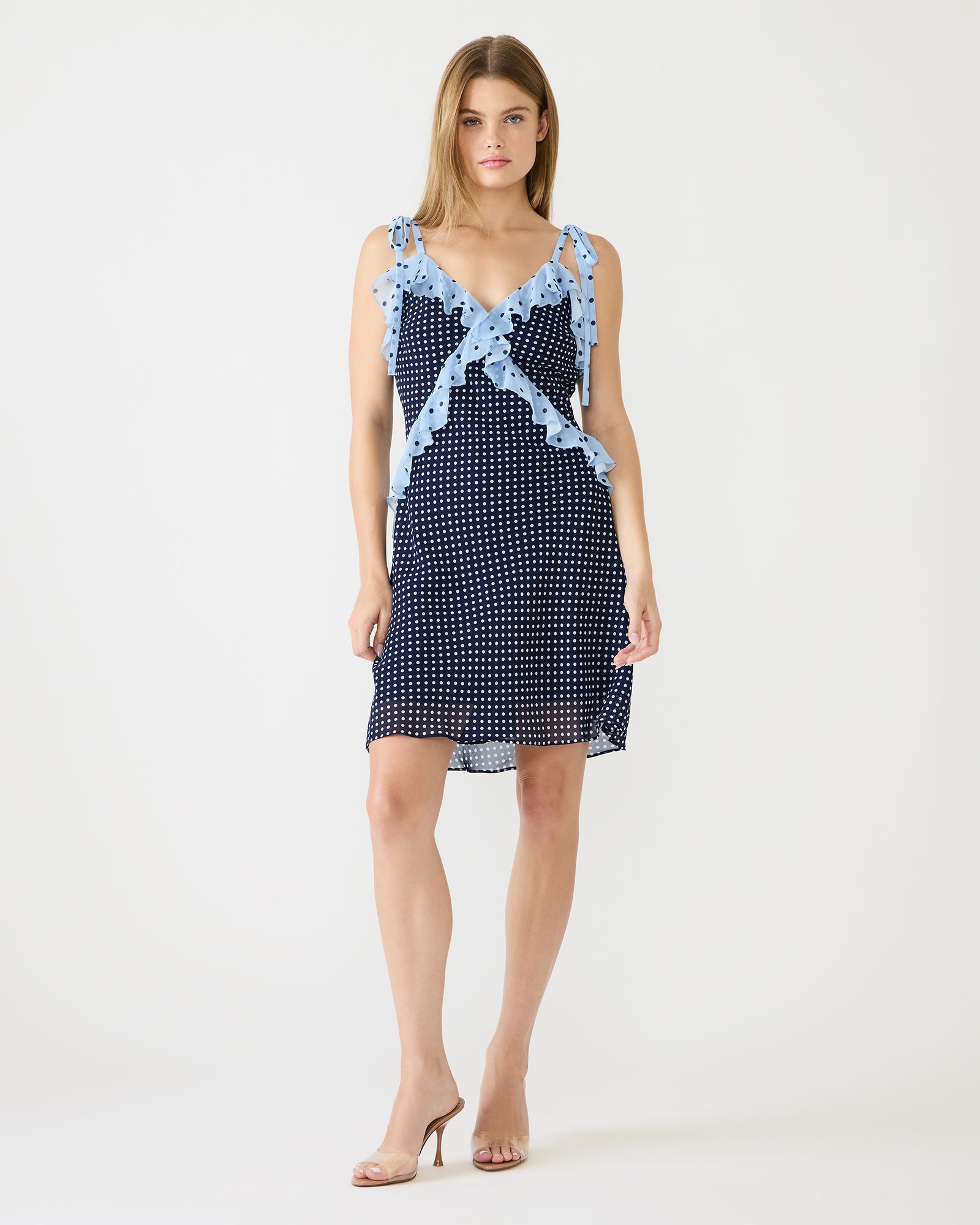 Steve Madden Women's Adalina Mini Sleeveless Flowy Dress - Vintage Navy - Size 2XL - Polyester Steve Madden Women's Adalina Mini Sleeveless Flowy Dress - Vintage Navy - Size 2XL - Polyester