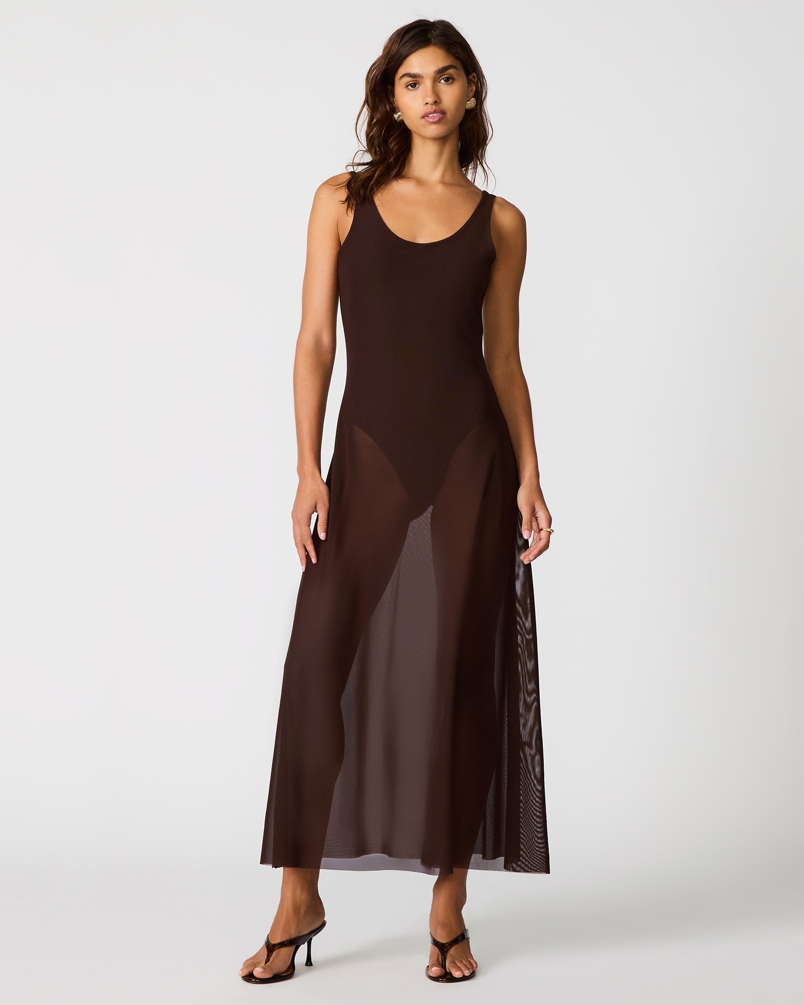 steve madden ladies maxi dress Steve Madden Women's Sharlene Dress - Brown - Size XL