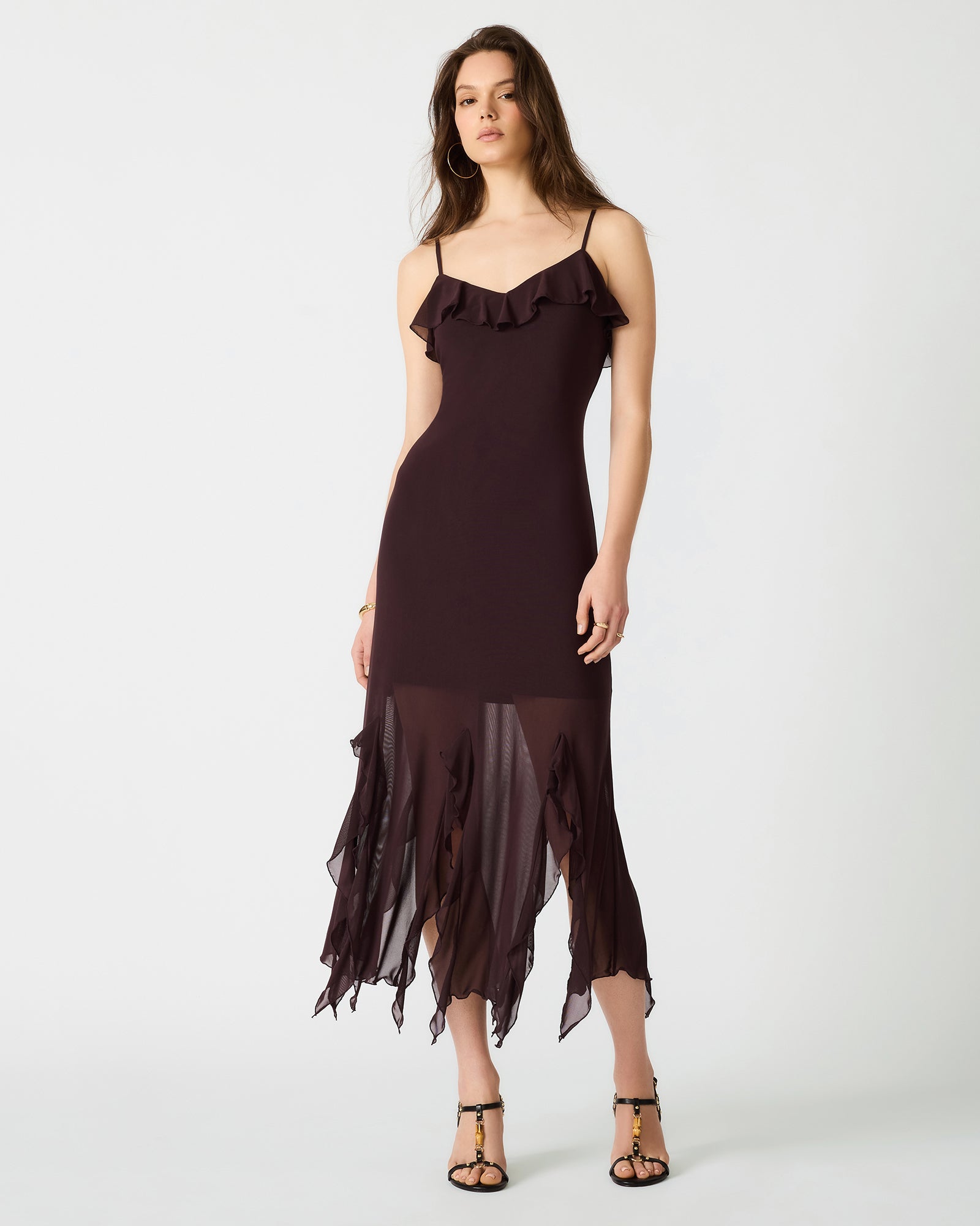 women's chocolate dress Steve Madden Women's Mariane Dress - Brown - Size L