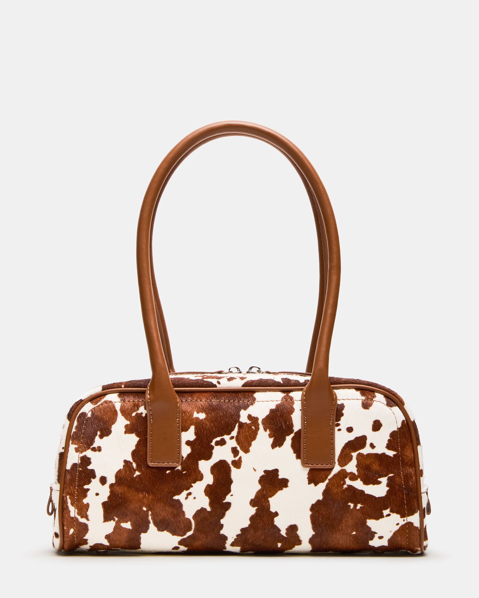 ANISE Bag Brown Cow Print Elongated Shoulder Strap Handbag – Steve