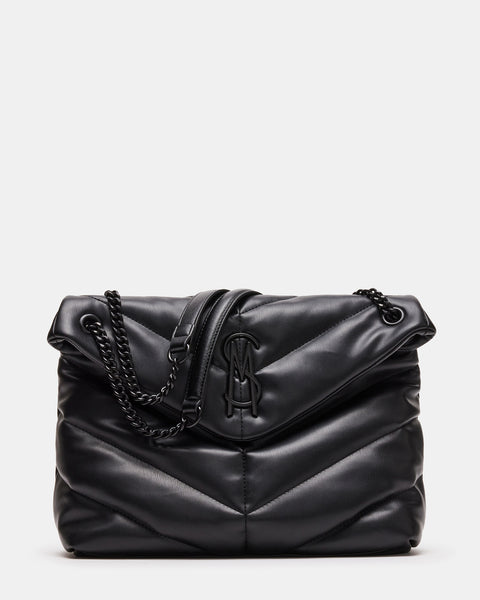 BRITTA Bag Black Shoulder Bag  Women's Black Puff Quilted