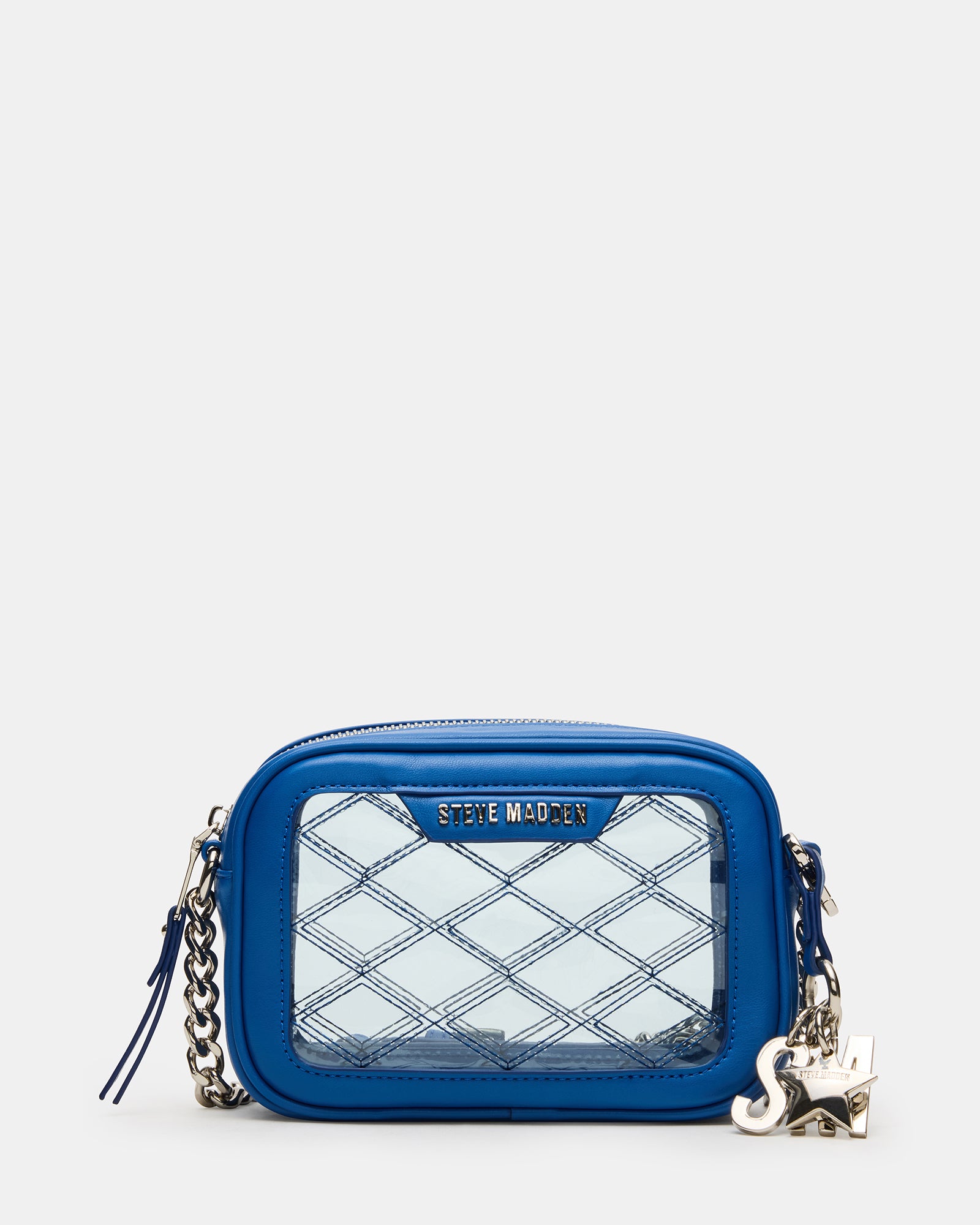 JELLY Bag Blue Clear Camera Crossbody Handbag – Steve Madden