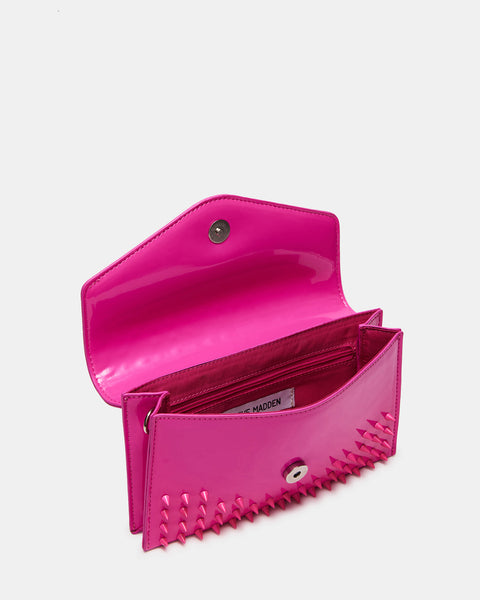 SPIKE Bag Hot Pink  Women's Crossbody Spiked Clutch – Steve Madden