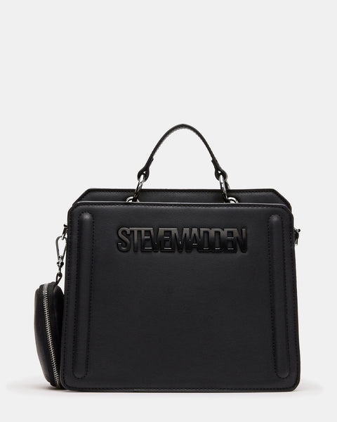 Steve Madden, Bags, Large Black Steve Madden Bag Wzipper Design