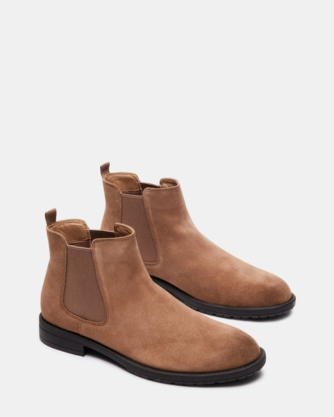 The Chelsea - Men's Ankle Boot - Taupe Suede