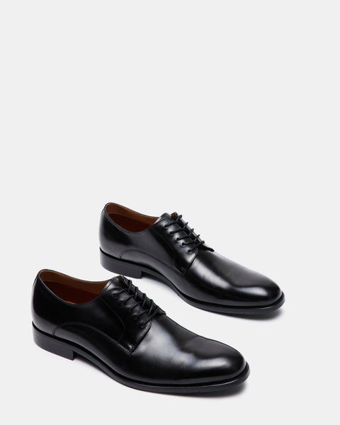 Mens black dress shoes steve madden Clearance