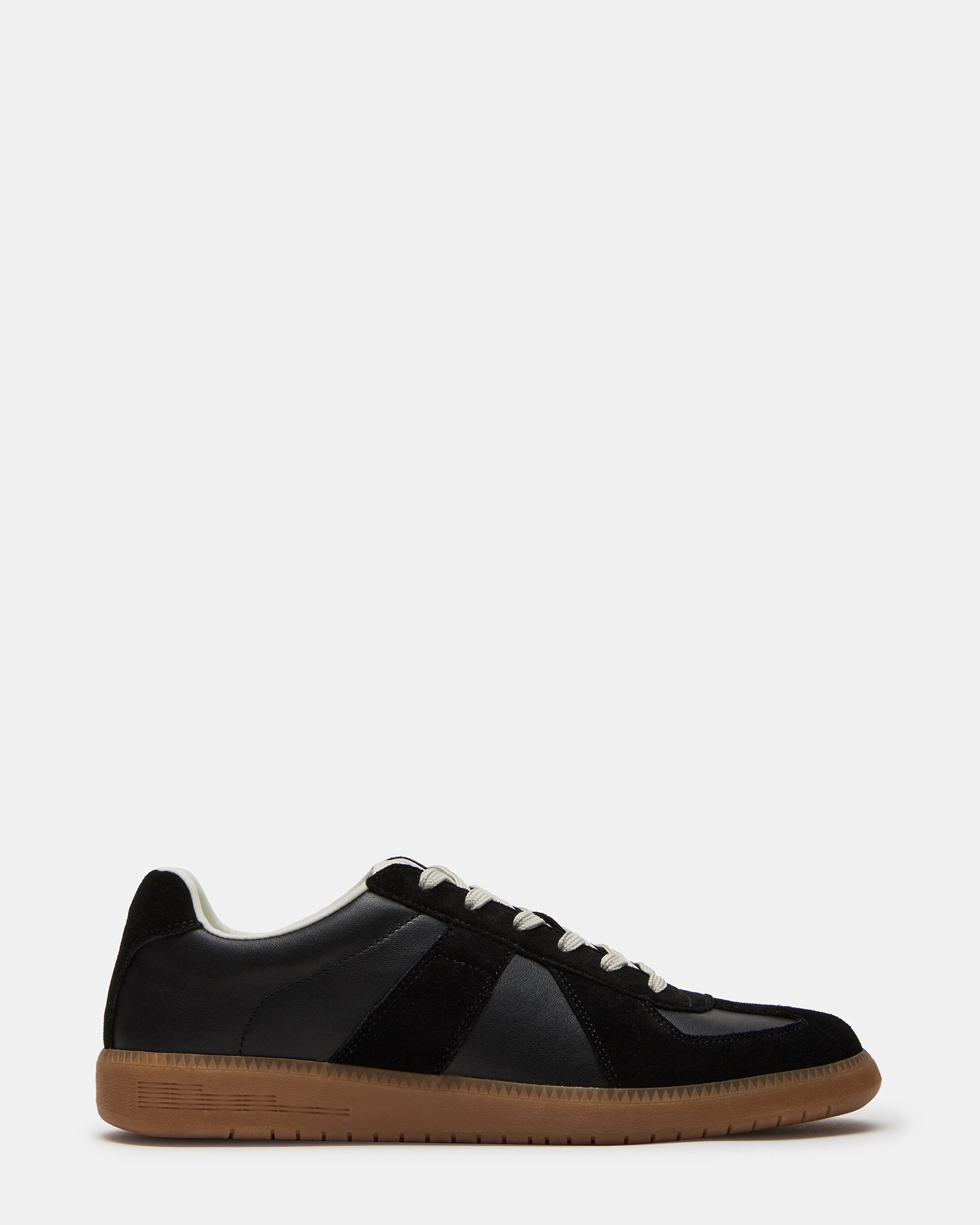 DIXON Black Leather Low-Top Panel Men's Sneaker – Steve Madden