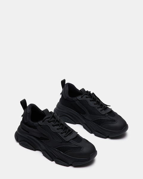 Black on black sneakers for men Clearance