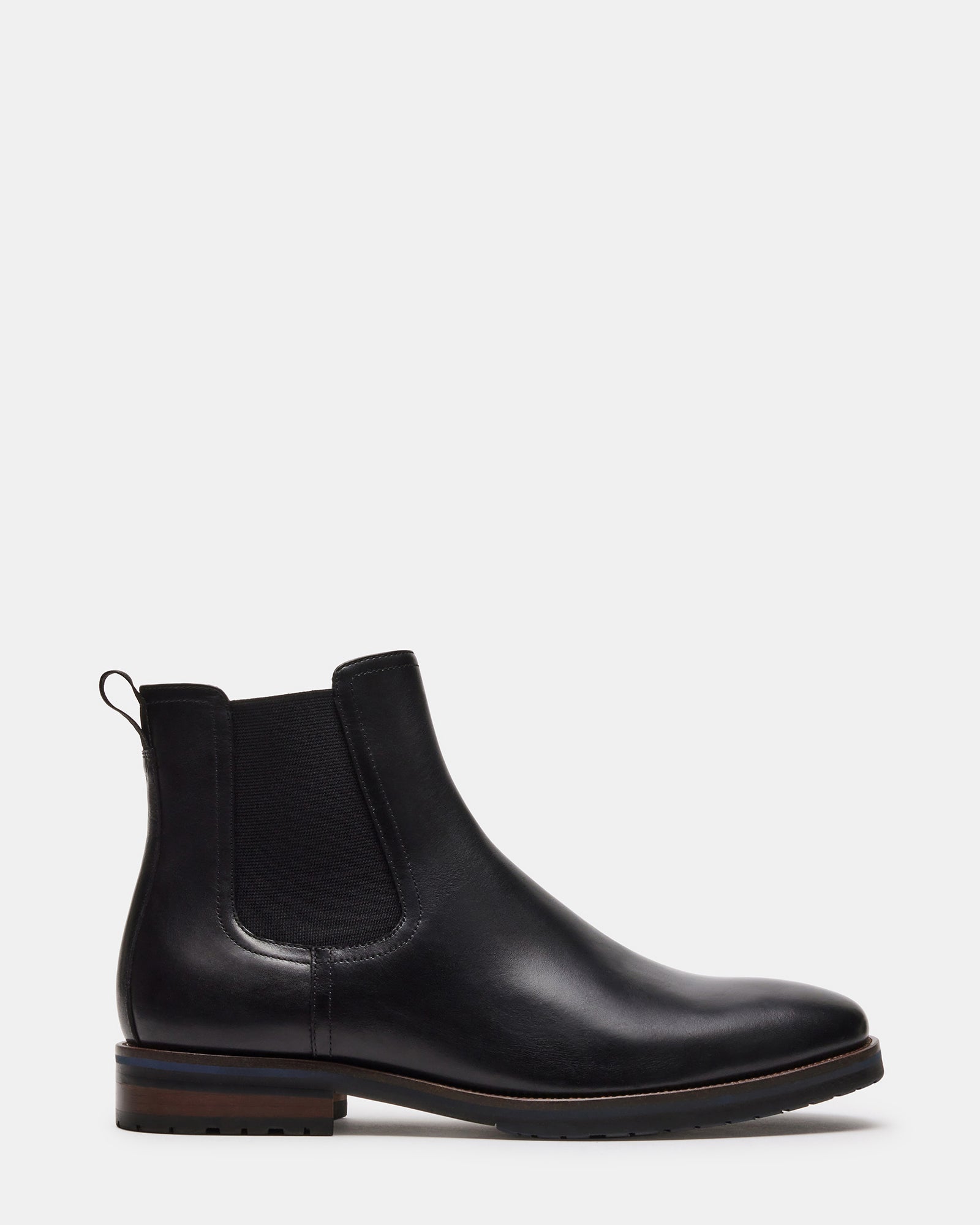 SYRE Black Leather Men's Chelsea Ankle Boot – Steve Madden