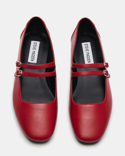 Mary Jane Shoes Red