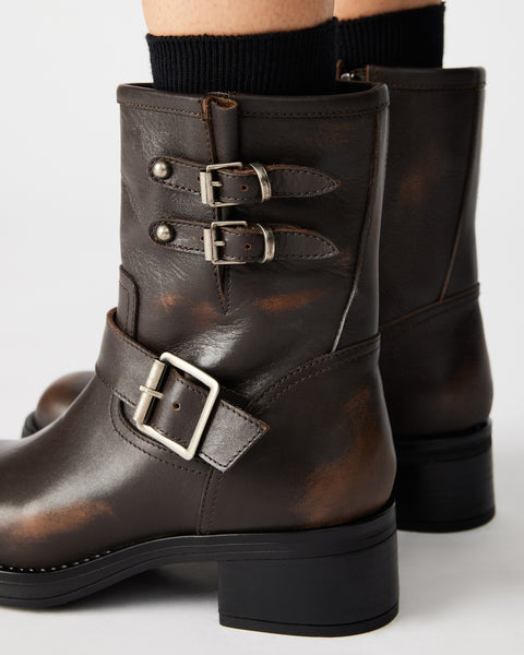Steve madden booties brown Clearance