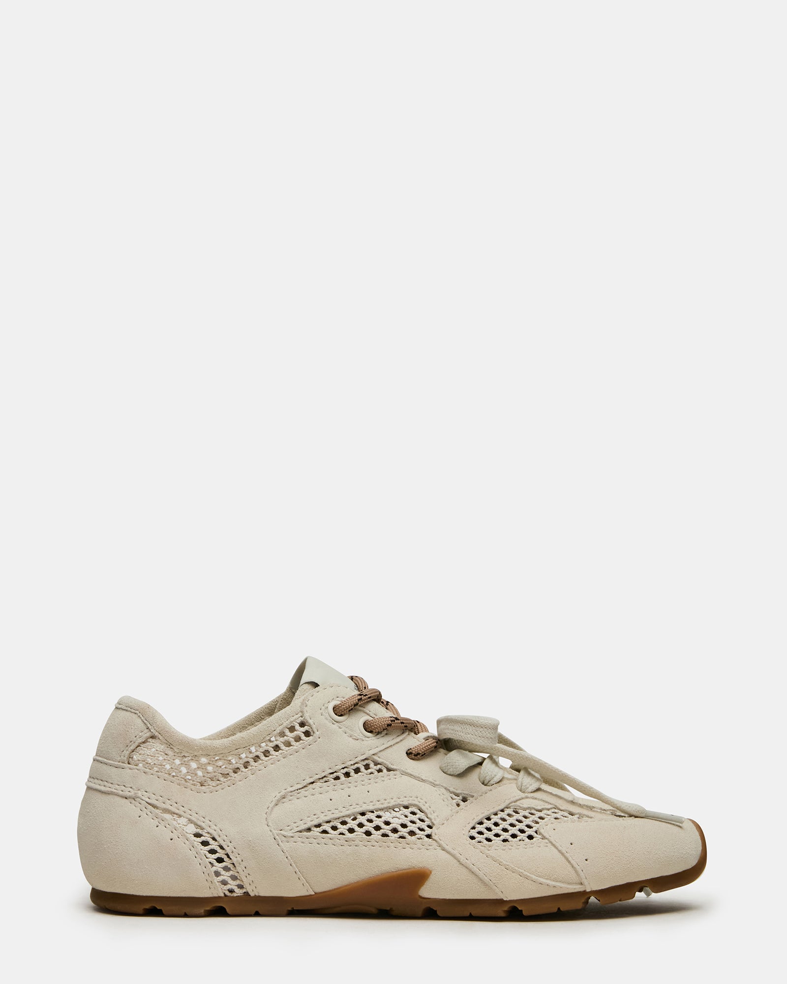 AZIEL Off/White Mesh Low-Top Lace-Up Women's Sneakers – Steve Madden