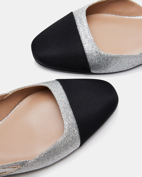 Womens silver flat shoes Clearance