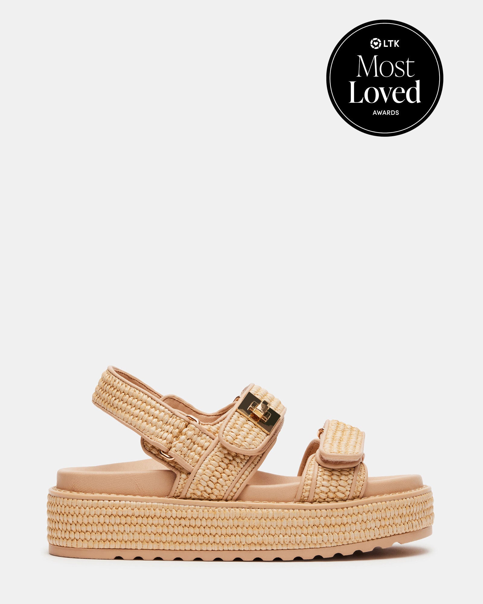 BIGMONA Natural Raffia Leather Women's Platform Sandal – Steve Madden
