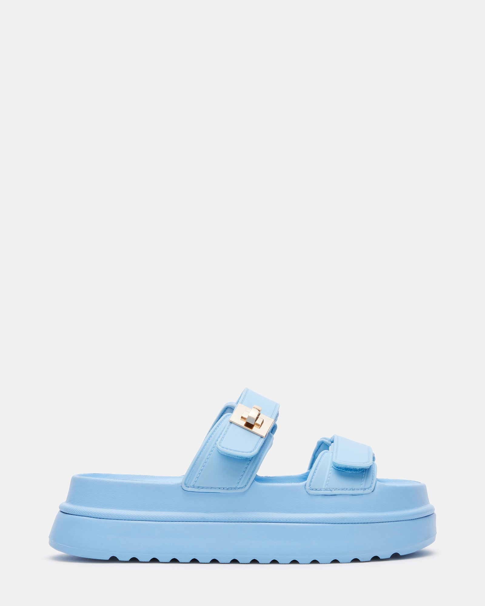 BIGSCHMONA JELLY Light Blue Women's Platform Slide Sandal – Steve