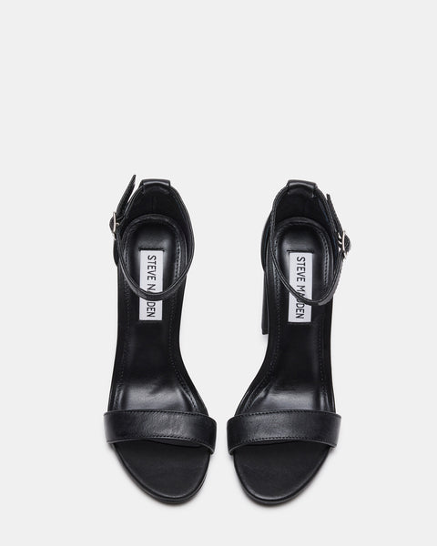 CARRSON Black Leather Heel  Women's Designer Black Leather Heels – Steve  Madden