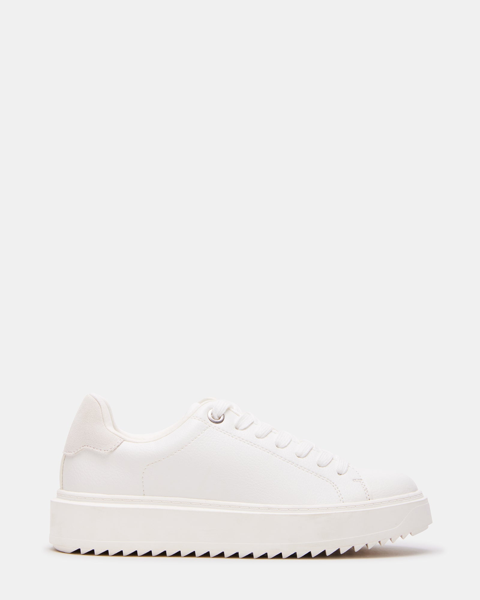 CATCHER White Suede Women's Low-Top Lace-Up Sneaker – Steve Madden