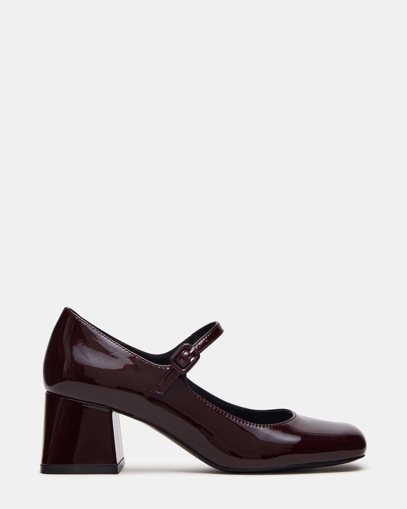 Steve Madden Women's Darcey Block Heel Loafers - Wine - Size 11 - Leather Steve Madden Women's Darcey Block Heel Loafers - Wine - Size 11 - Leather