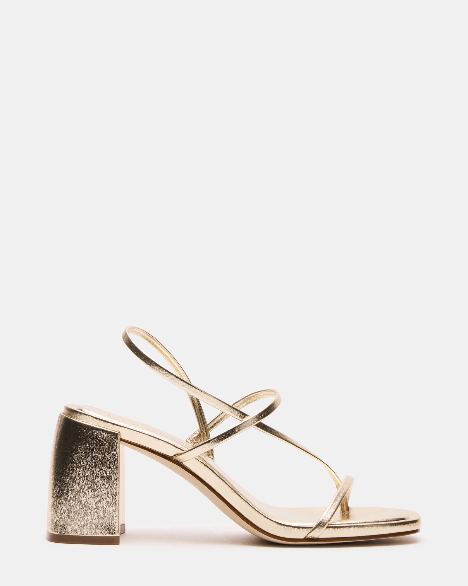 DIORA Gold Women's Strappy Square-Toe Heel – Steve Madden