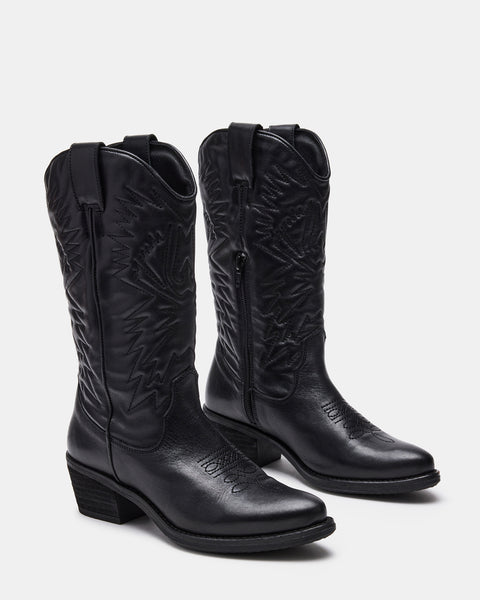 Womens black cowboy boots Clearance