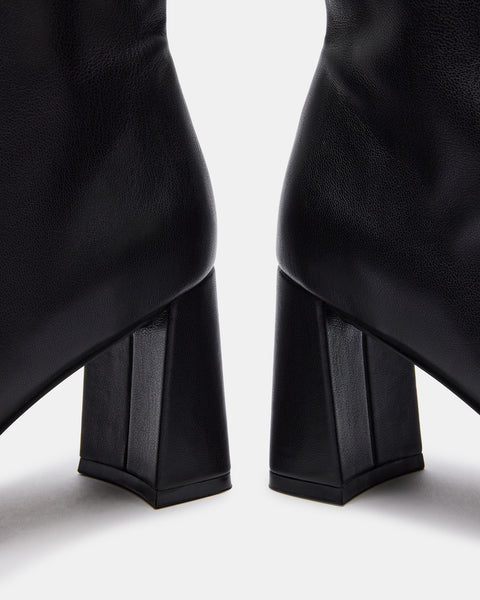 HUSH Black Square Toe Bootie | Women's Ankle Boots – Steve Madden