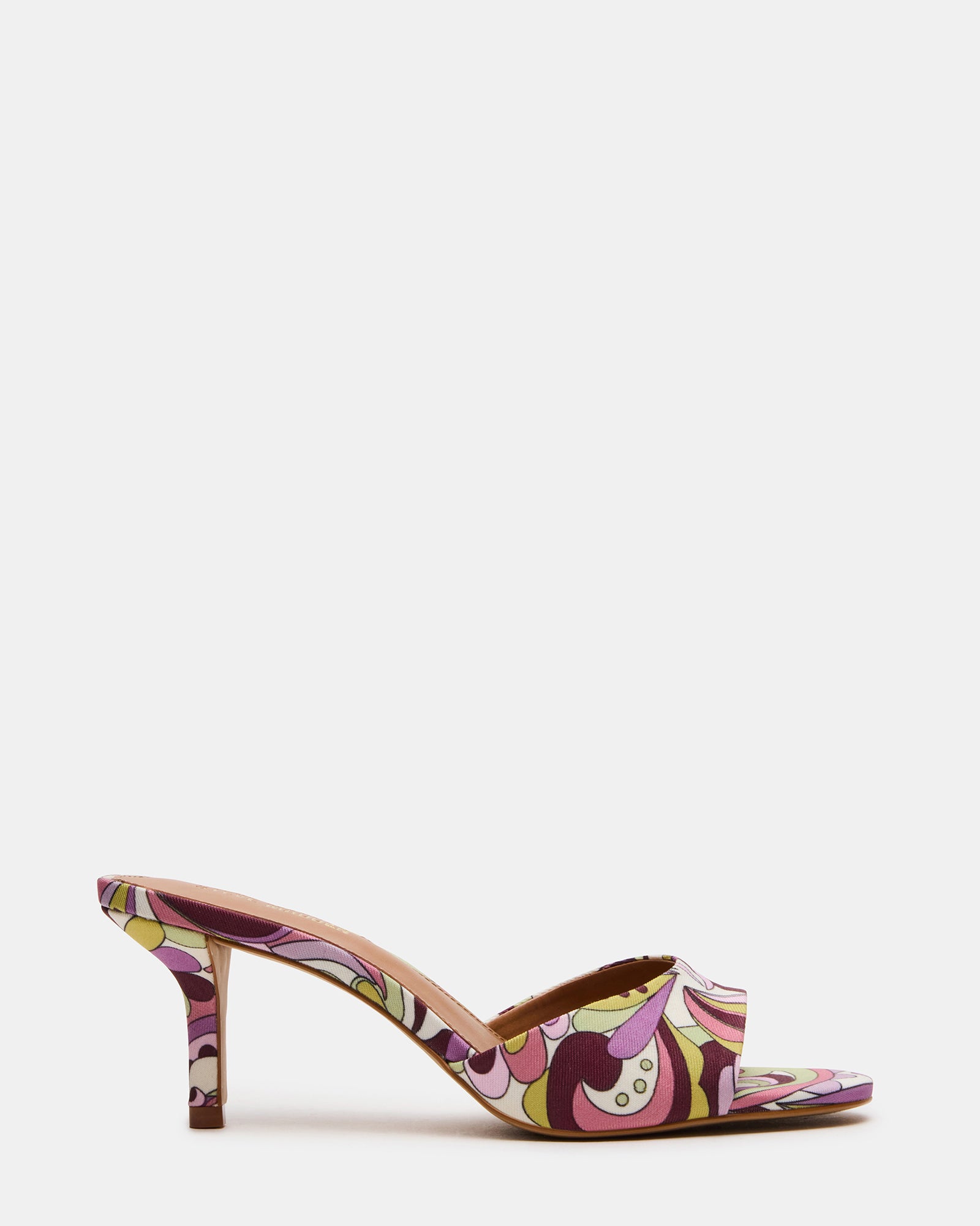 KENDRIX Pink Print Women's Mule Heel – Steve Madden KENDRIX Pink Print Women's Mule Heel – Steve Madden