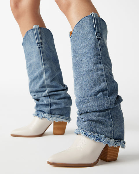 how to wear short cowboy boots with jeans