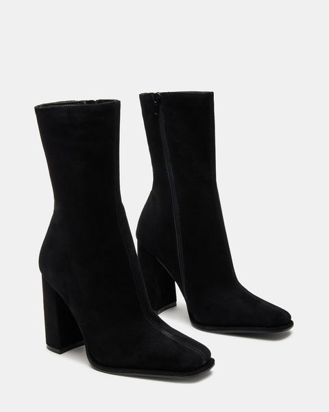 Ankle black suede boots Clearance