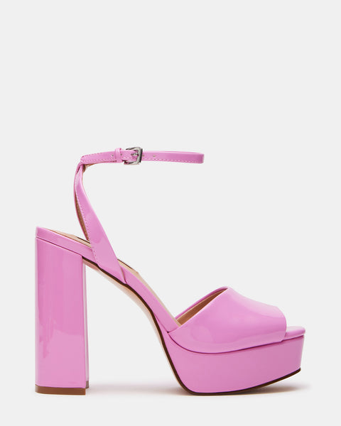 Limited Collection Hot Pink Block Heel Sandal in Wide E Fit & Extra Wide Fit - 8 | Women's Footwear, Shoes & Boots