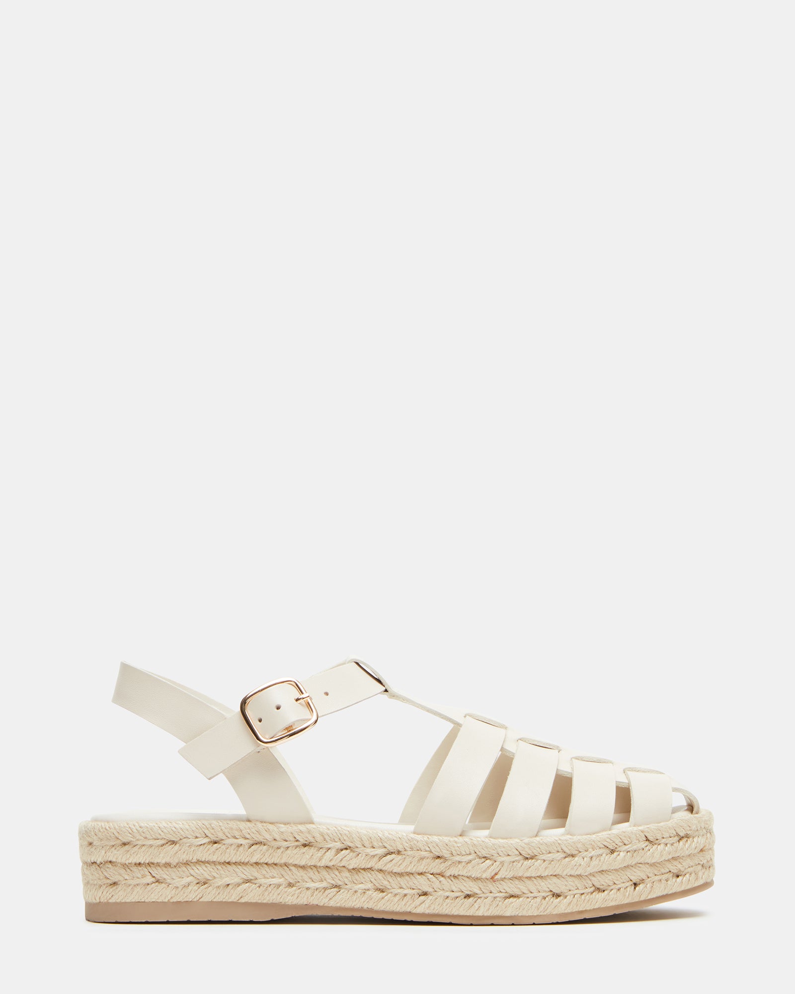 MARLIN Bone Leather Women's Flatform Fisherman Espadrille Sandal