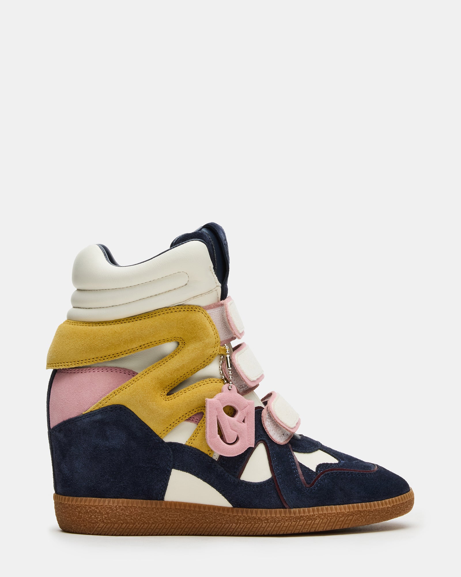 MAVIS Navy Suede High-Top Velcro Women's Sneaker – Steve Madden