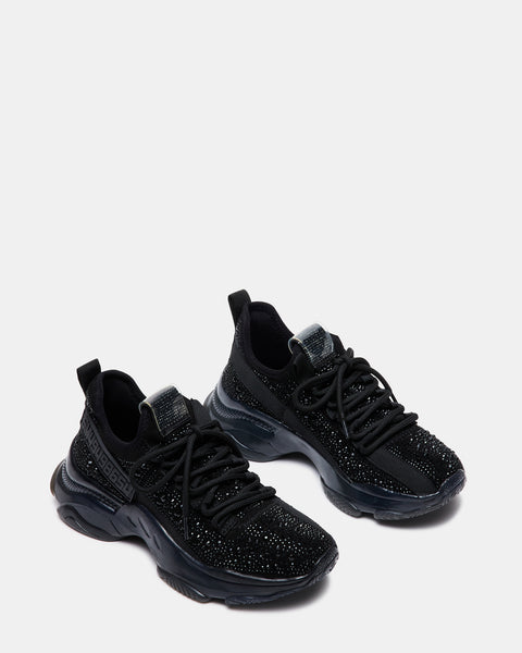 Black rhinestone tennis shoes size 39/7