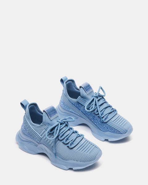 MAXIMA Baby Blue Multi Sneaker  Women's Designer Blue Sneakers – Steve  Madden