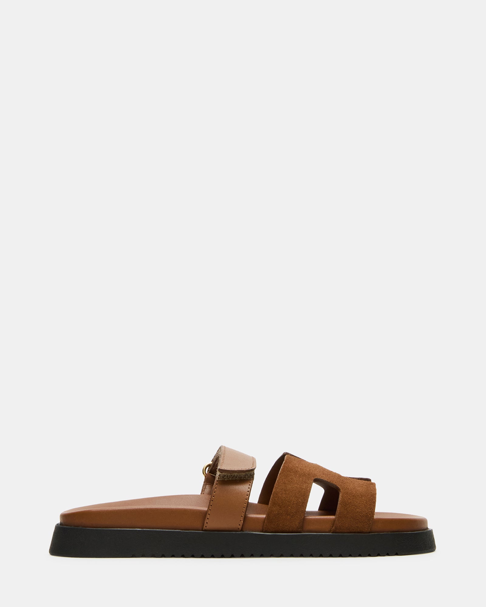 MAYVEN Camel Suede Flatform Slide Women's Sandal – Steve Madden