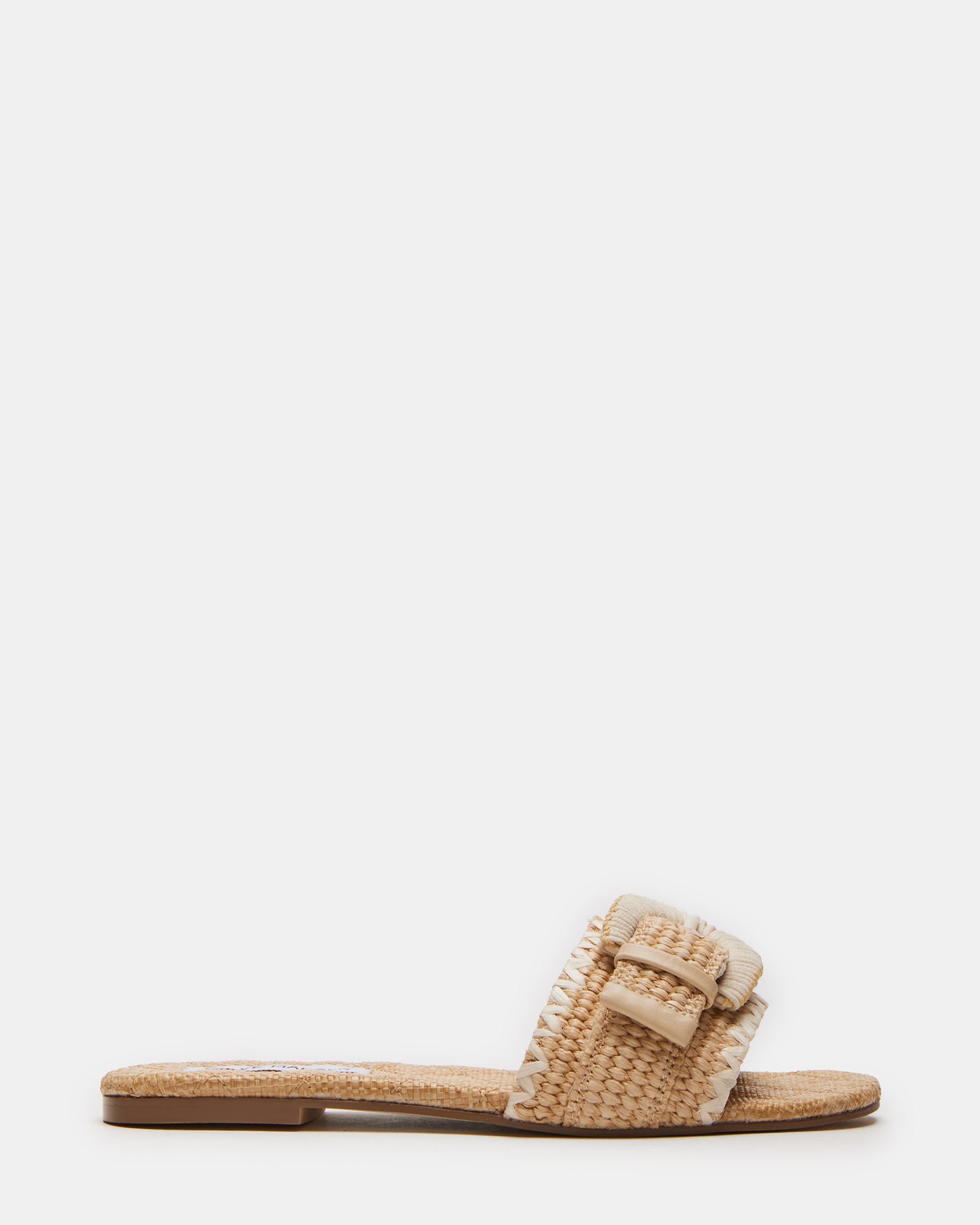MERLA Natural Raffia Women's Slide Sandal – Steve Madden