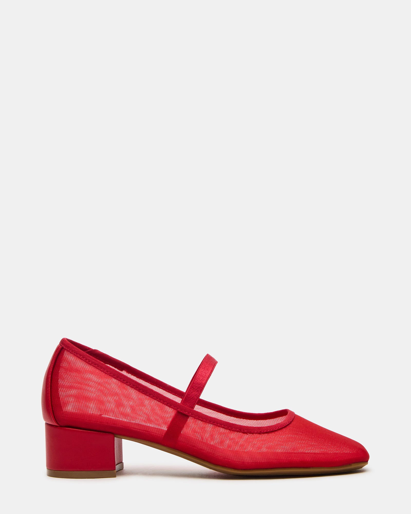 (取寄) スティーブマデン レディース  Steve Madden women Reboot Red MURAL Red Mary Jane Block Heel Square-Toe Women's Heel – Steve Madden