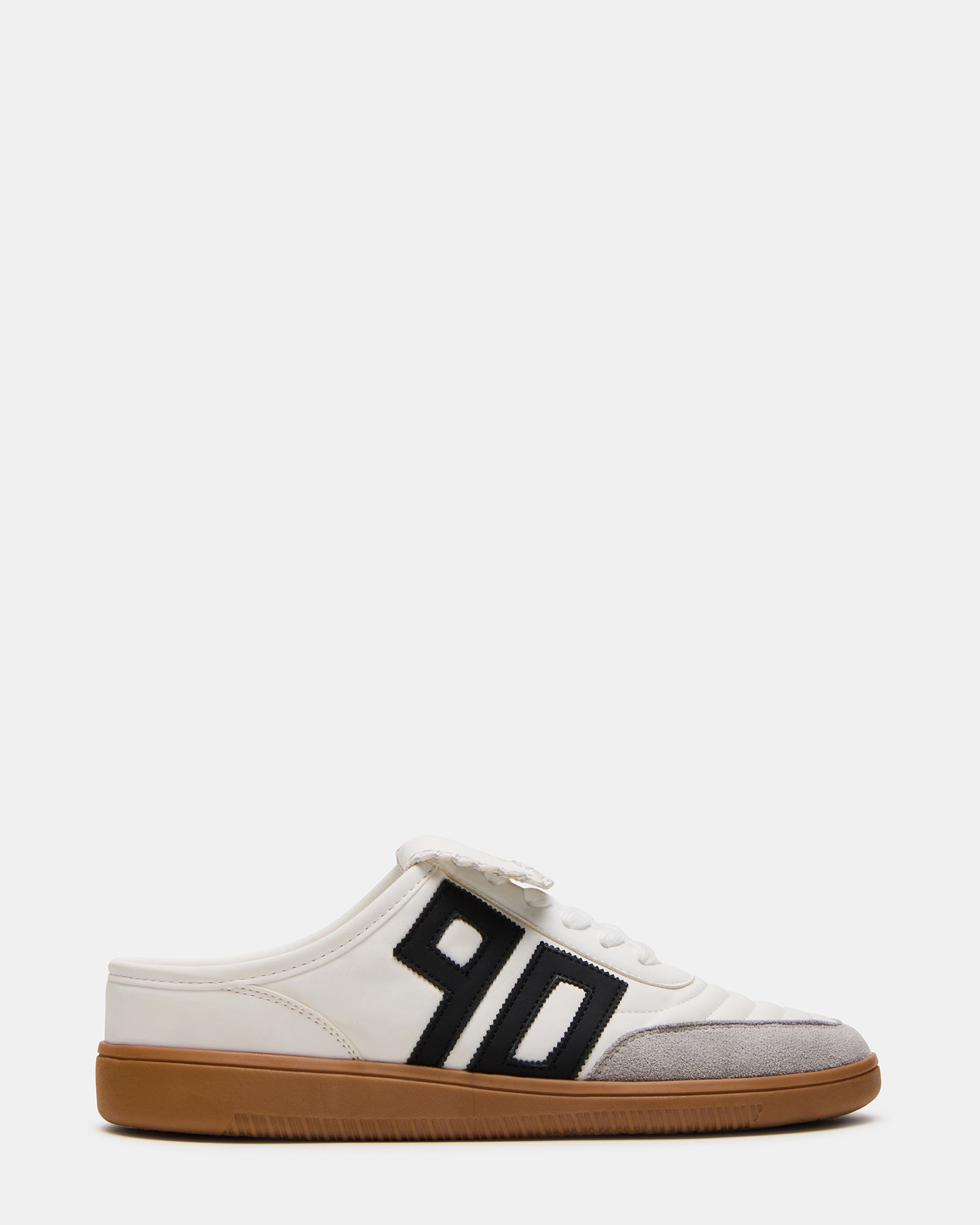 Steve Madden Starling flatform sneakers in white and silver Steve Madden Starling flatform sneakers in white and silver