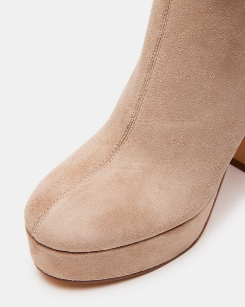 Taupe suede boots womens Clearance