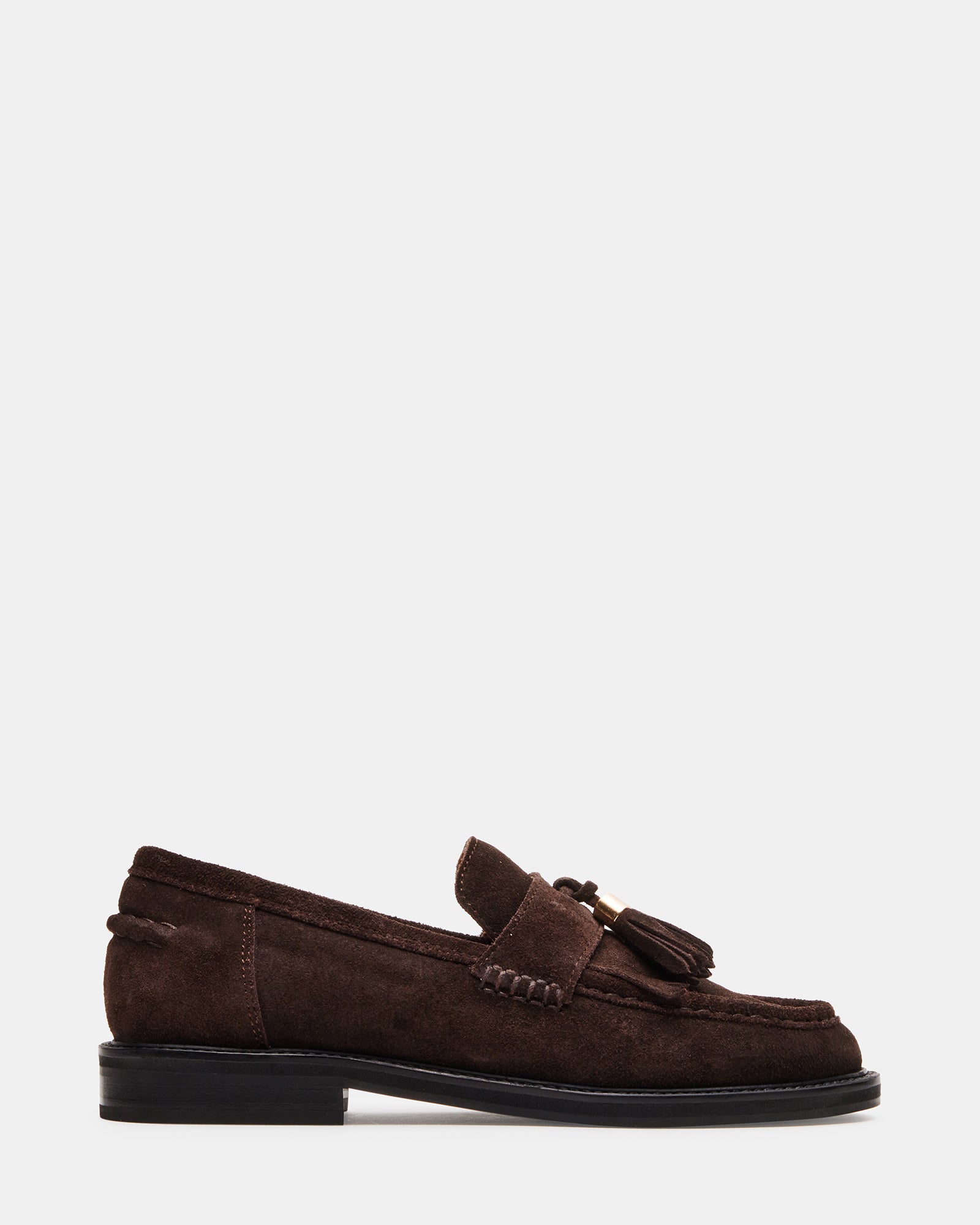 RADCLIFF Chocolate Brown Suede Tassel Penny Loafer | Women’s