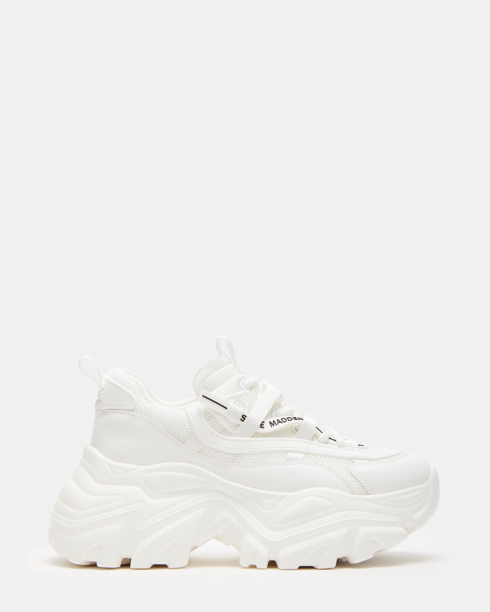 RECOUPE White Women's Chunky Platform Low-Top Sneaker – Steve Madden