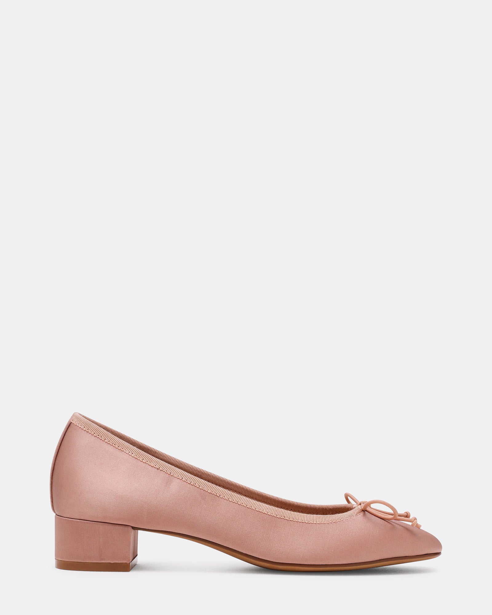 Steve Madden Women's Steffi Block Heels - Blush Satin - Size 6.5