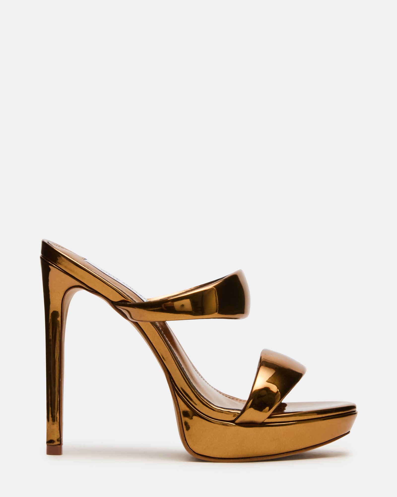SUPERNOVA Bronze Platform Stiletto Mule Women's Heel – Steve Madden