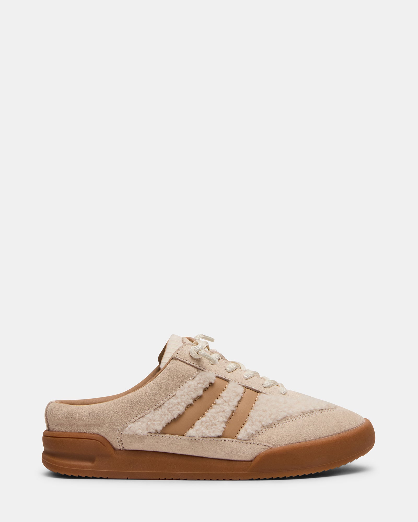 VANDY Faux Fur Bone Multi Low-Top Lace-Up Mule Women's Sneaker Steve Madden VANDY Faux Fur Bone Multi Low-Top Lace-Up Mule Women's Sneaker Steve Madden