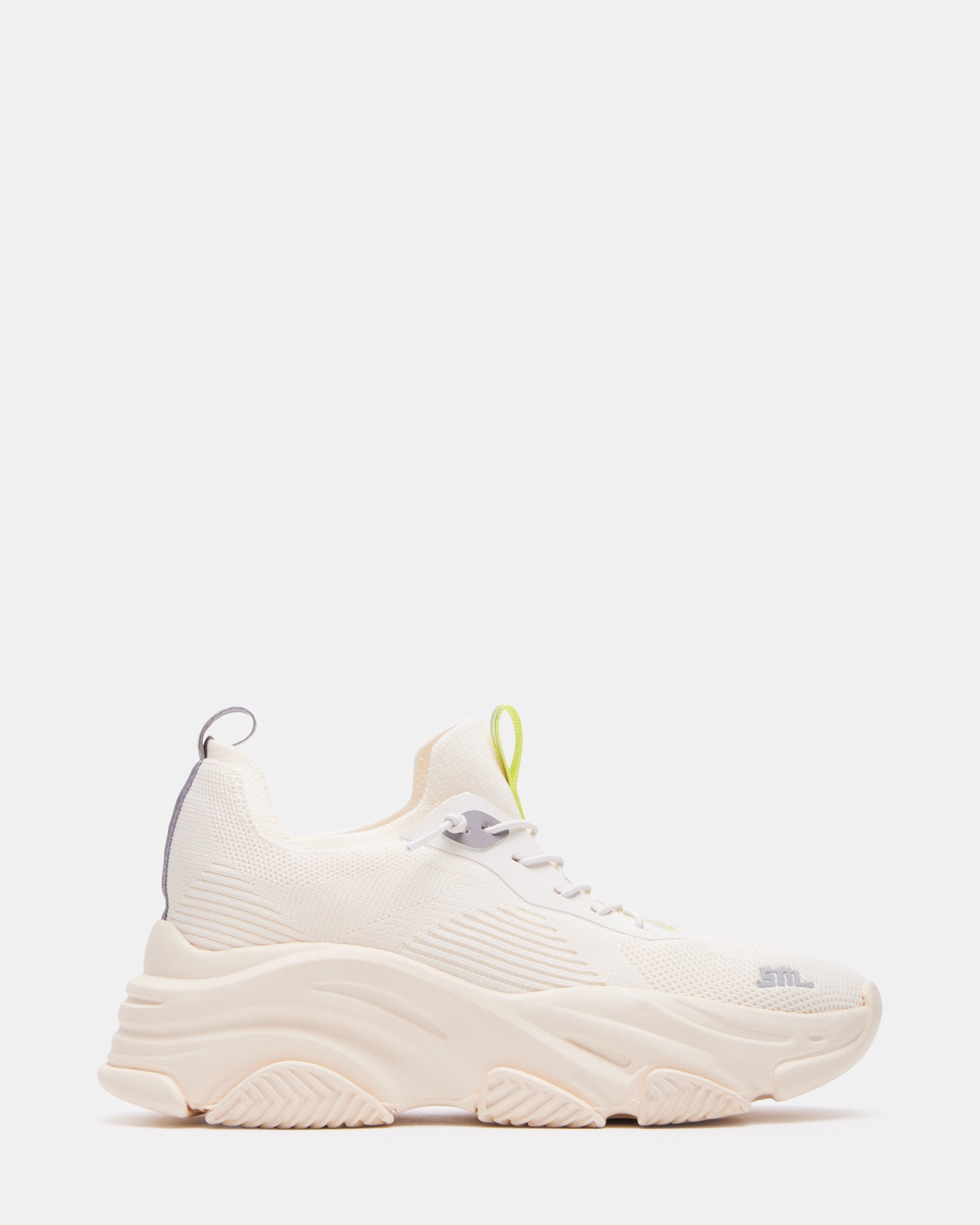Madden Match Steve Madden Pastel Trainers VAULT Bone Knit