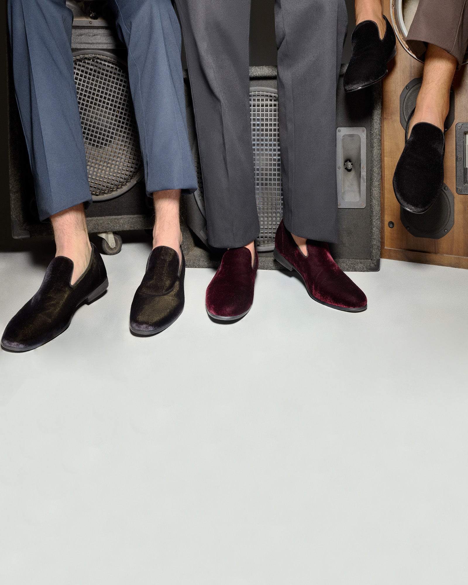 Mocassin Steve Madden Laight Homme – Velours, Satin, Semelle Synthétique, Taille étendue 14-17 US
