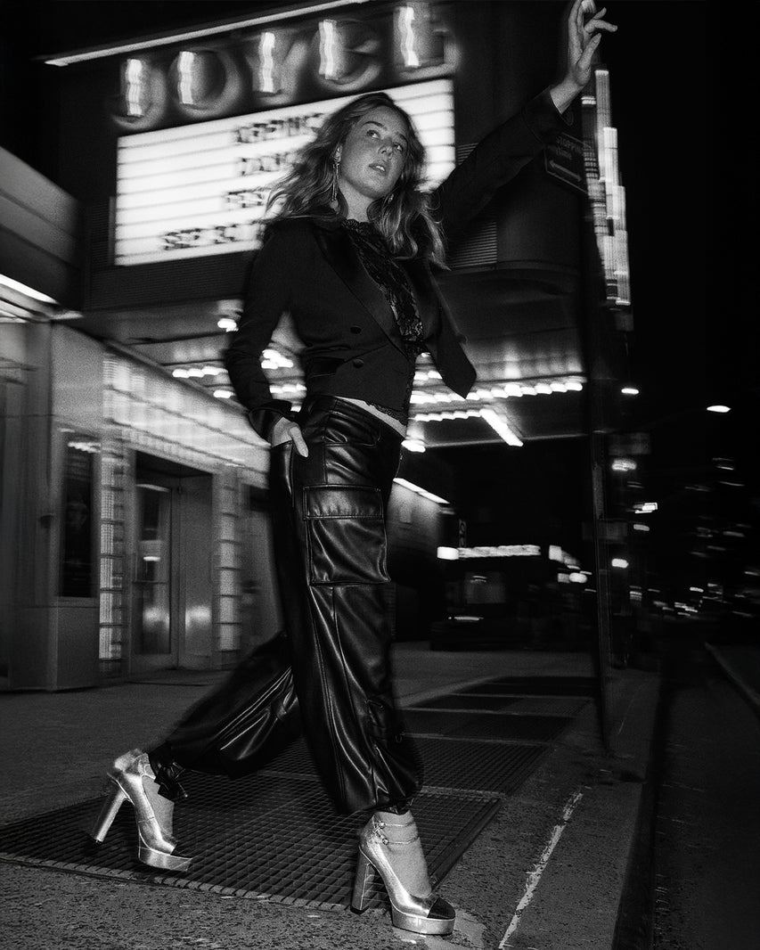 VEGAN LEATHER DUO PANT BLACK