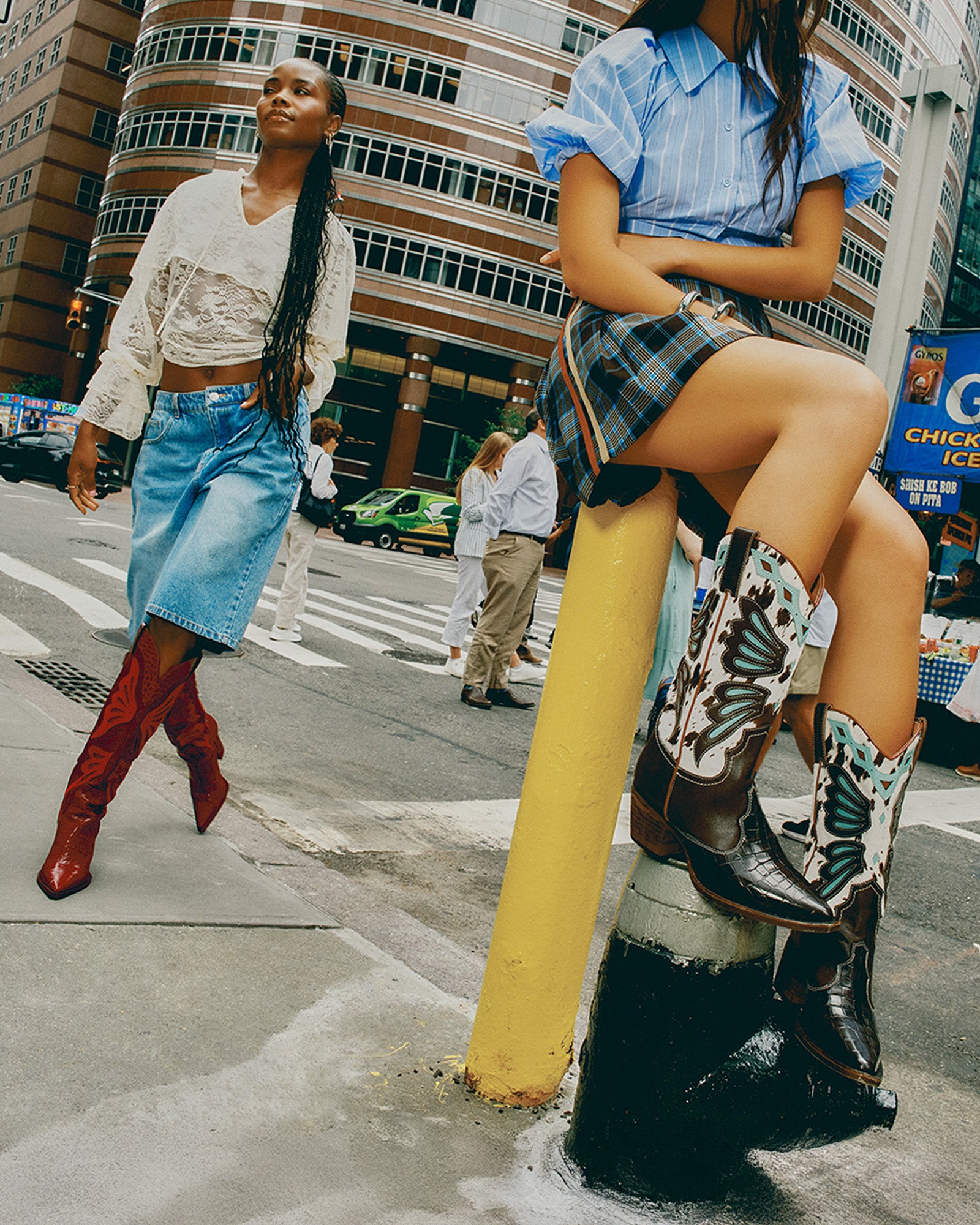 MARGO SKIRT BROWN PLAID