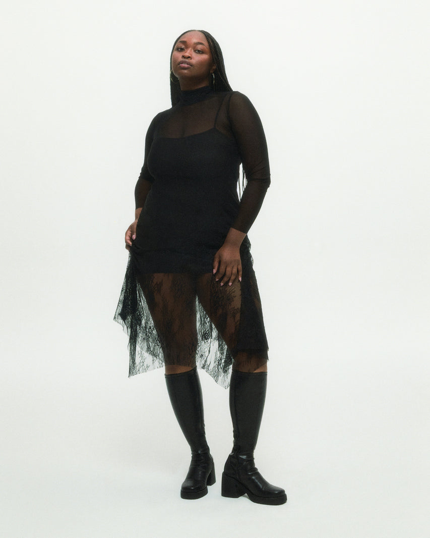 BERKLEIGH BLACK WIDE CALF