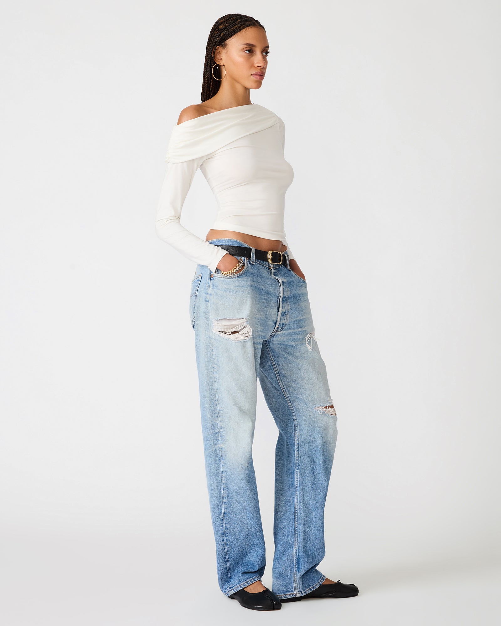 RYDER KNIT TOP CREAM - view 3